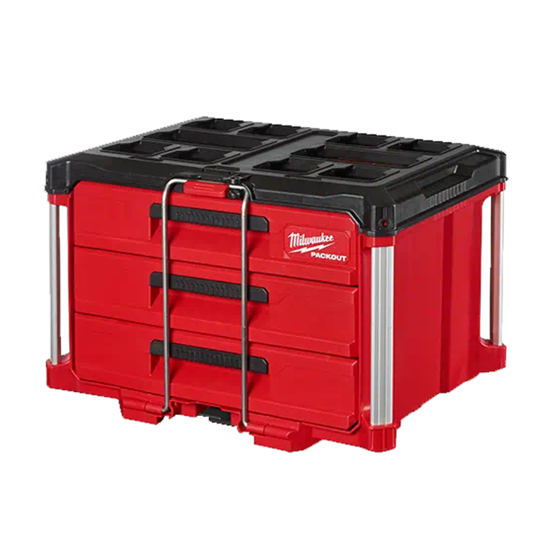 PACKOUT XL CON 3 CAJONES Y BARRA DE SEGURIDAD